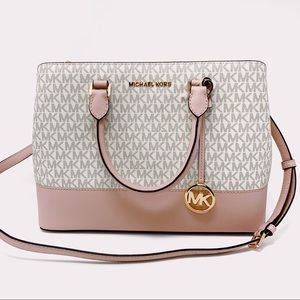 Brand New Michael Kors SAVANNAH LG Satchel Bag